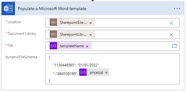 Generate PDF document using Word Online and Sharepoint connectors in Microsoft Flow