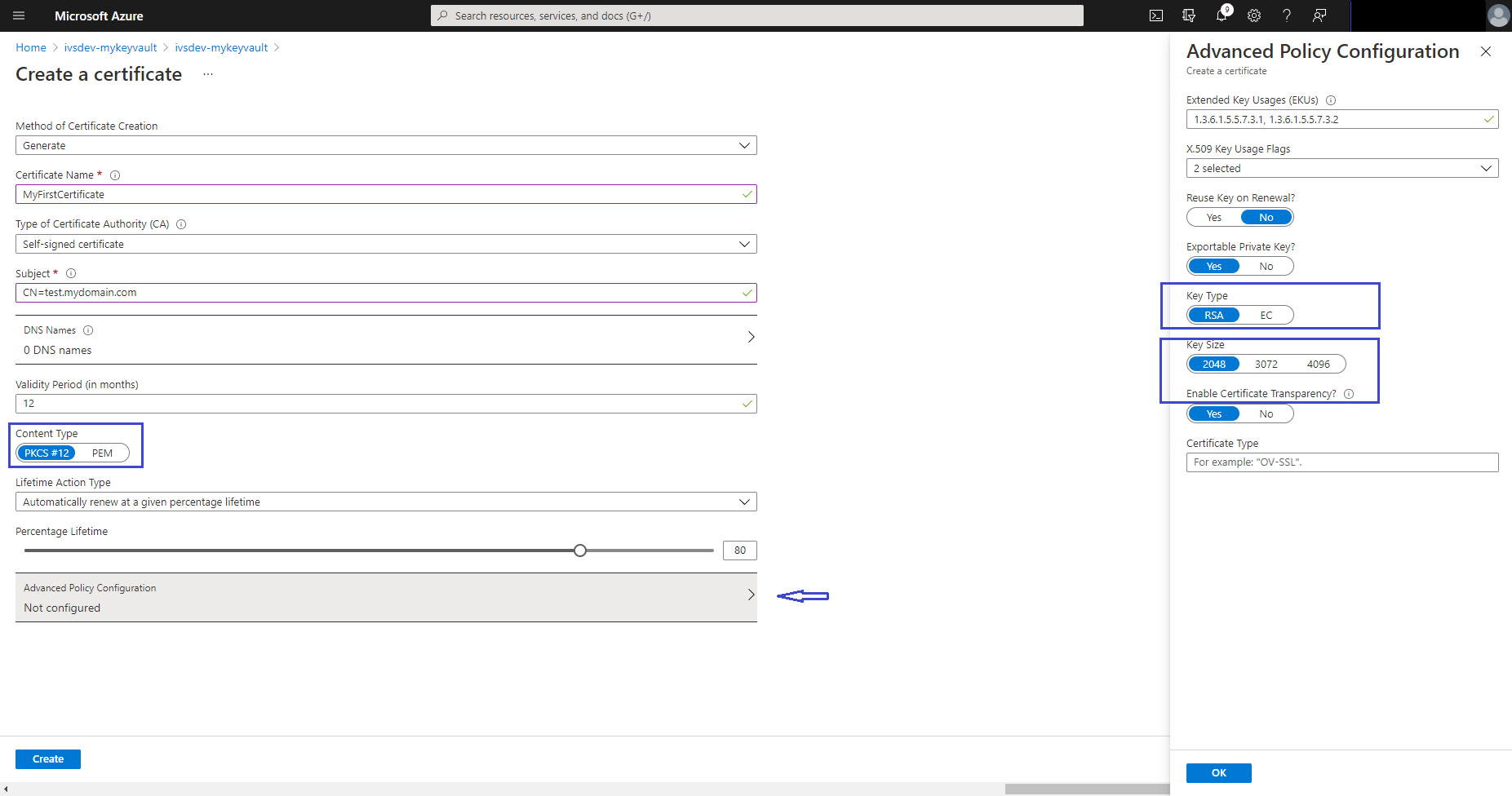 Generate JSON Web Key from a PKCS#12 X509Certificate
